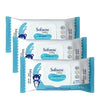Softsens Baby 99.9% Pure Water Wipes | Pure Aloe Vera Extract With Lid Wipes For Babies (Pack Of 3)