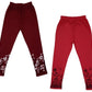 Girls Cotton Printed Capri 3/4th Leggings (Pack of 2) Multicolor20