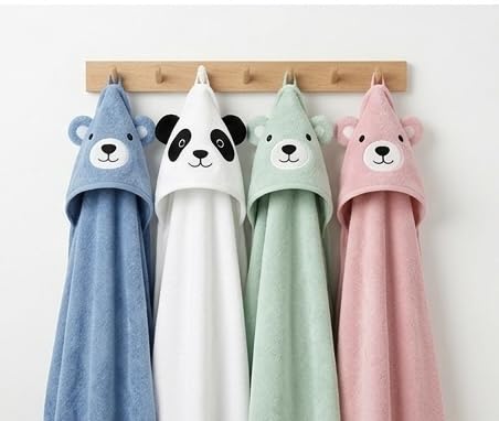 Baby Hood Towel/Bath Towel (Grey)