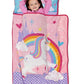 Baby Boom Funhouse Unicorn Kids Nap Mat Set  Includes Pillow and Fleece Blanket  Great for Girls Napping during Daycare or Pre