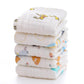 Closecret Muslin Cotton Face Towels for Newborn Baby Extra Soft Hankies Reusable Napkins for Infants Toddlers (Pack of 5) (White