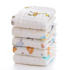 Closecret Muslin Cotton Face Towels for Newborn Baby Extra Soft Hankies Reusable Napkins for Infants Toddlers (Pack of 5) (White