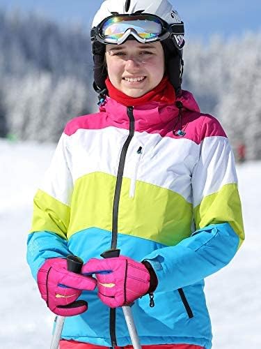 Hicarer 2 Pairs Kids Waterproof Winter Snow Gloves For Boys Girls Child Toddler Warm Ski Gloves For Cold Weather