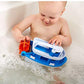 Green Toys Paddle Boat, Blue/Grey - Pretend Play, Motor Skills, Kids Bath Toy Floating Pouring Vehicle. No BPA, phthalates, PVC.