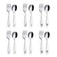 Annova Kids Silverware 12 Pieces Children'S Safe Flatware Set Stainless Steel - 6 X Children Forks, 6 X Dinner Spoons, Toddler U