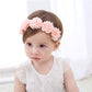 Syga Baby GirlS Flower Headband Soft & Stretchable Fabric Hairband For Infants, Toddlers, Little Princesses (03 Years Pinkflow