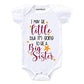 Knitroot Baby BoyS Bodysuit For 03 Months White Color Half Sleeve Infant Toddler Little To Be Big Sister