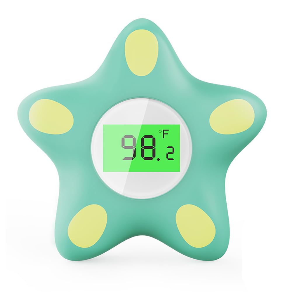 Baby Bath Thermometer, Infant Digital Water Thermometer Safety With 3 Color Backlit And Temperature Warning, Floating Toy For In