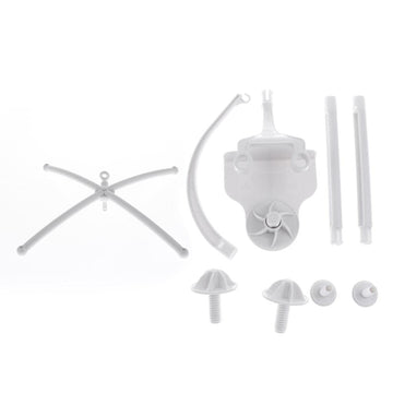 ATORSE 96cm White Crib Music Box Holder Baby Bed Bell Arm Bracket
