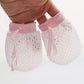 Adeimoo Baby Boy Girl No Scratch Silk Cotton Mittens Mesh Breathable Drawstring Gloves For Newborn Toddler Infants 8 Pack (Eyele