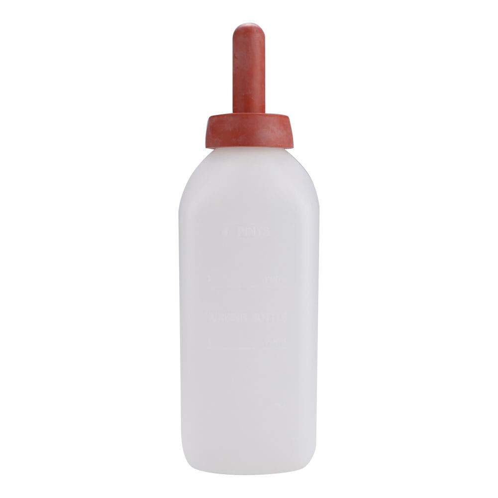 Calf Nursing Bottle, 2L Calf Cow Feeding Milk Bottle Cups Nursing Calf Milk Feeder Bottle Detachable Nipple Without Handle Farm