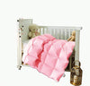 ROSE FEATHER Baby/Toddler/Travel/Crib Goose Down Comforter Duvet/Blanket Multifunctional,100% Organic Cotton & Washable Unisex K