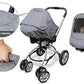 Manito Melange Infant Car Seat Weather Shield (Black Grey)