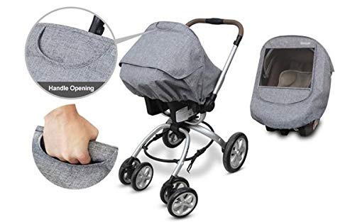 Manito Melange Infant Car Seat Weather Shield (Black Grey)