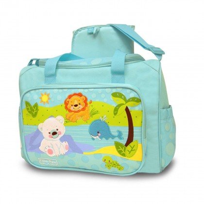 Precious Planet Fisher Price Diaper Bag Tote Large New Blue