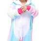 Easuit Rainbow Unicorn Onesie Pajamas Animal Costume Halloween Cosplay For Kids 6-8