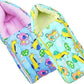 Mom & Son 2 In 1 BabyS Cotton Sleeping And Carry Bag (06 Months) (Blue & Green)