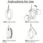 Iba Innovations Blind Cord Winder - No Wall Damage Safety Blind Cord Wrap Cleat Alternative (Clear, 2 - Pack)