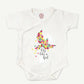 The Cotton Baby Unisex Half Sleeve Unique Print Bodysuit | 100% Cotton Onesie For New Born Baby Boys & Baby Girls (Fly Like A Gi