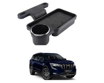 Oshotto (FT04) Foldable Car Auto Headrest Rear Back Seat Table Drink Food Cup Tray Holder Compatible with Mahindra XUV700