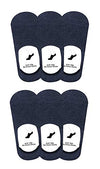 Pinkit AntiSlip Unisex Cotton Invisible No Show Loafer Socks With Silicon Grip (Pack Of 6 Pairs) (ColourDark Grey)