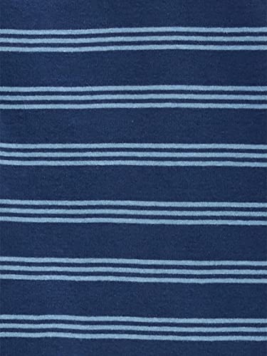 Simple Joys By Carter'S Baby Boys' 3-Pack Snug Fit Footed Cotton Pajamas, Navy Stripe/Sage Green Construction/White Dinosaur, 4T