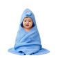 Babyholic Super Soft Hooded Baby Wrapping Blanket, Lightweight Cozy Bath and Swaddle Wrap for Newborn Boys & Girls, Blue