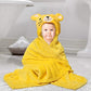 AAKRITI Cute New Born Baby Hooded Micro Fleece Soft and Super Absorbing Babys Lovely Bath Towels || Pack of 1Pc Baby Bath Towel