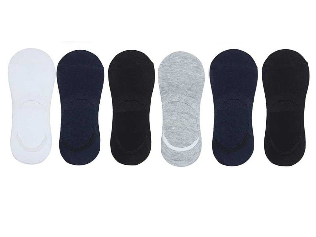 Low Cut NoShow Loafer Socks For Men And Women With Anti Slip Silicon Grip (Combo Pack Of 6 Pairs)