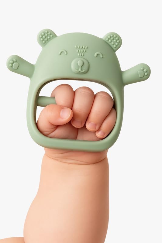 Nubokind NoDrop Baby Teether For 312 Months | WristFit Silicone Teething Toy For Molar Relief | Bis Certified, Bpa Free, Safe
