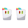 Ubbi Freestanding Bath Toy Organizer Bath Caddy with Removable Drying Rack Bin and Scoop for Bath Toys for Toddlers + Baby, Blue