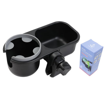 LUFFCABO Universal Snack Tray for Stroller with Stroller Cup Holder, Universal Stroller Snack Tray with Cup Holder, Stroller Tra
