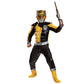 Gold Ranger Outfit For Kids, Beast Morphers Power Ranger Costume, Muscle Padded Character Jumpsuit, Child Size Medium (7-8)