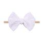 Yanjie Baby Leopard Velvet Bow Headbands - 3 Pack Cotton Nylon Headband Baby Photography Hair Bow (4.5 Black-Velvet)