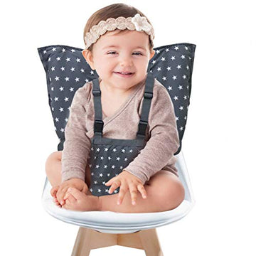 Portable Baby High Chair Safety Seat Harness For Toddler, Baby Travel Essential Easy High Booster Seat Cover For Infant Eating F