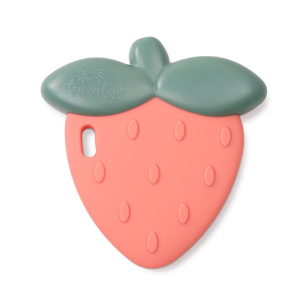 Itzy Ritzy Silicone Rattle, Strawberry