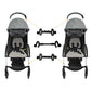 Stroller Connectors, Turn 2 Strollers Into An Instant Tandem Stroller, Fits Most Strollers