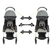 Stroller Connectors, Turn 2 Strollers Into An Instant Tandem Stroller, Fits Most Strollers