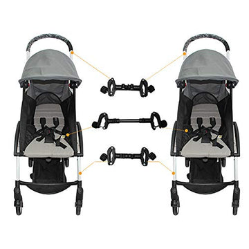 Stroller Connectors, Turn 2 Strollers Into An Instant Tandem Stroller, Fits Most Strollers