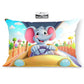 Brizberry Kids Pillow Cushion With Super Soft Fabric | Animal & Cartoon Prints | 12X18 Inches (Design 21)