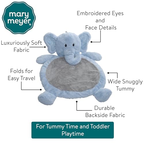 Mary Meyer Bestever Baby Mat, Blue Elephant