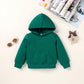 Happy Town Toddler Fall Outfits For Girl Boy Long Sleeve Hoodie Top And Long Sweatpants Set Toddler Sweatsuit (Solid Color-Black