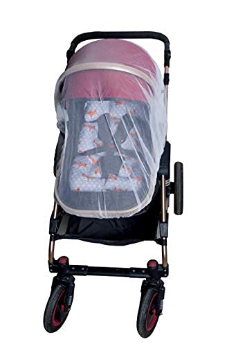 Enovoe Baby Mosquito Net For Stroller - Durable Cover For Cribs, Bassinets, Playards, Brown
