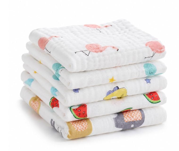 Bajrangi Sevak and Company Baby Burp Cloths 9.84x19.68 Inch (Pack of 6)