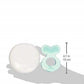 Nuby Silicone TeeThe-EEZ Teether with Bristles, Includes Hygienic Case, Aqua (Count of 2)