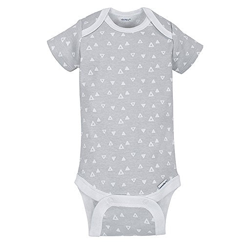 Gerber Unisex Baby 5-Pack Short Sleeve Variety Onesies Bodysuits Elephant Newborn