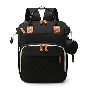 zepingminn Diaper Bag Backpack, Nappy Bag Gift for Boys/Girl-Mothers Day Gifts,Mommy Bag With USB Charging Port (Black)