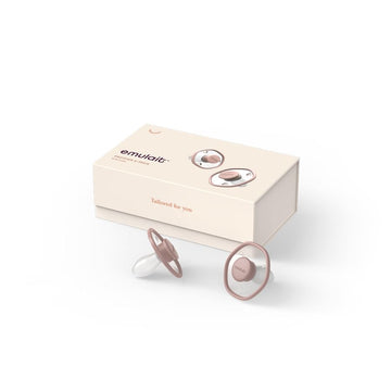 Emulait Baby Pacifier (2 Pack): 6+ Months - Rose