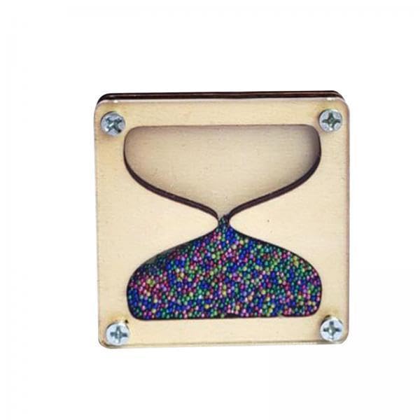 ATORSE 3Xwooden Hourglass Busy Board Kit Fine Motor Skill for Preschool Toddler Mixed Color