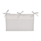 Linen Baby Bedside Hanging Storage Bag,2 Pockets Organizer for Baby Cribs and Toys (Light Gray)